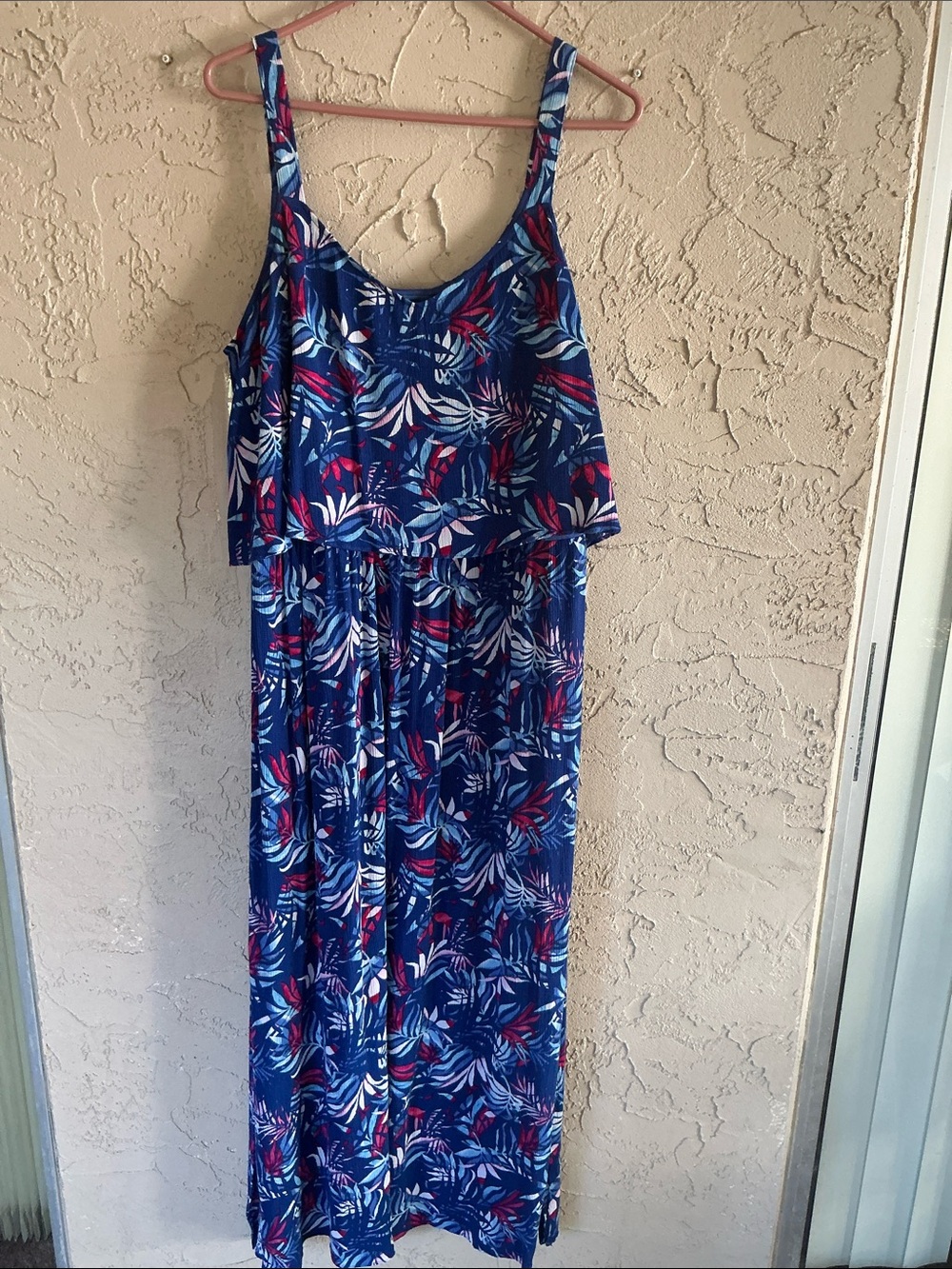 Caribbean Joe Island Supply Co Wpmens Sleeveless Tropical Cruise Maxi Dress L